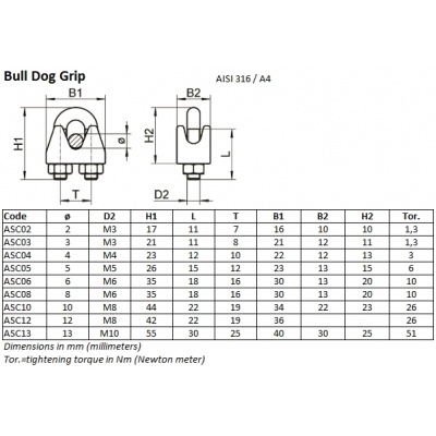 asc bull dog grip 376102237